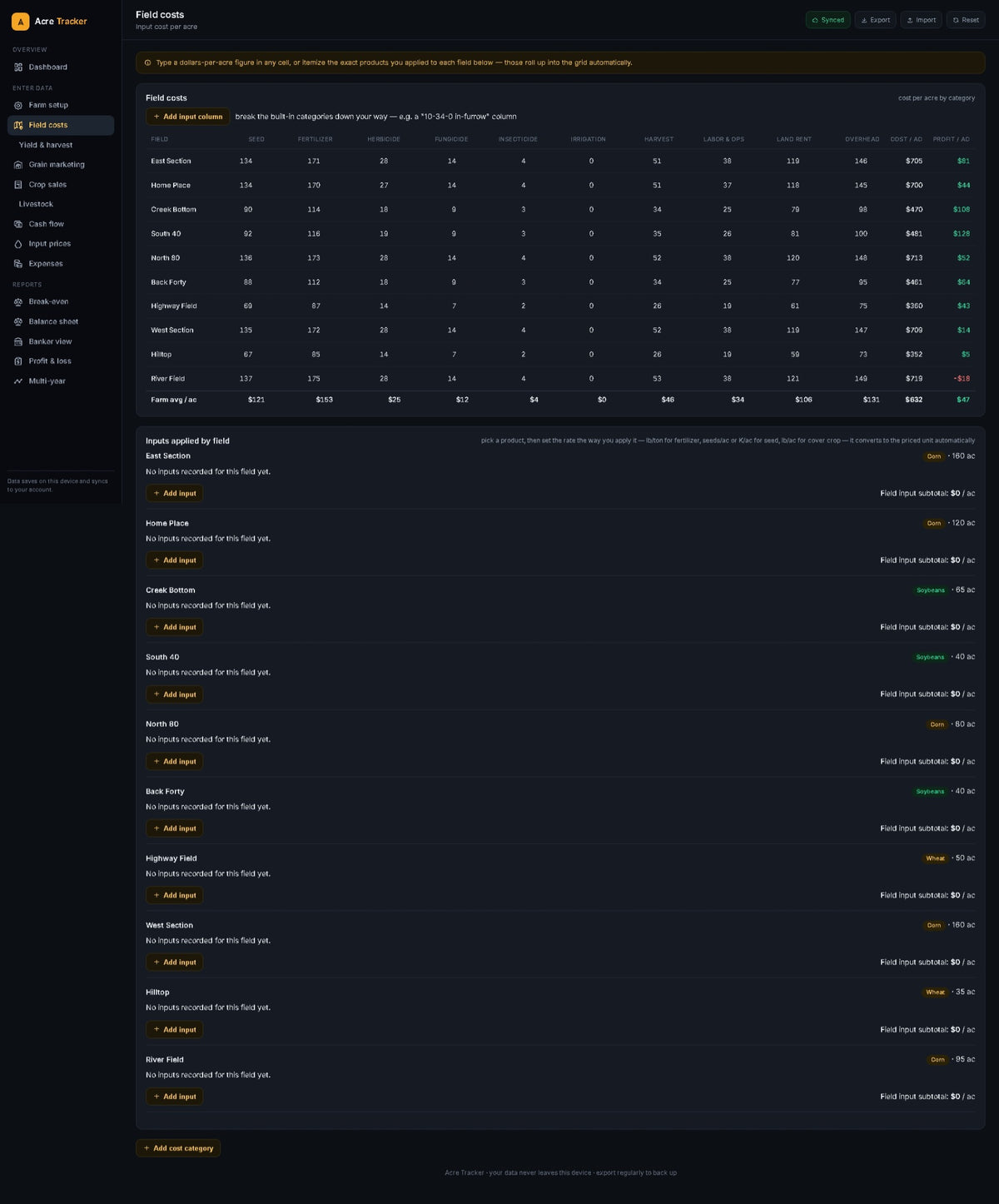 Acre Tracker — Founding Member (First Year)